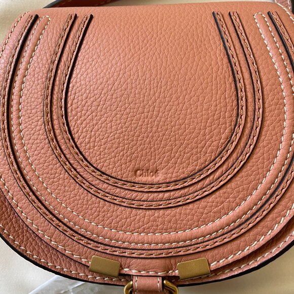 NWT Chloe Marcie Mini Bag // Muted Brown (Soft Pink) - Picture 2 of 15